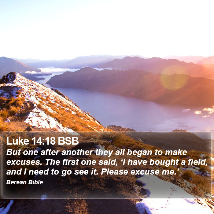 Luke 14:18 BSB Bible Study