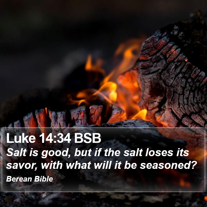 Luke 14:34 BSB Bible Study