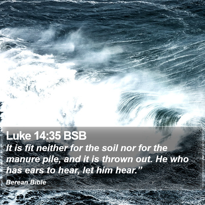 Luke 14:35 BSB Bible Study