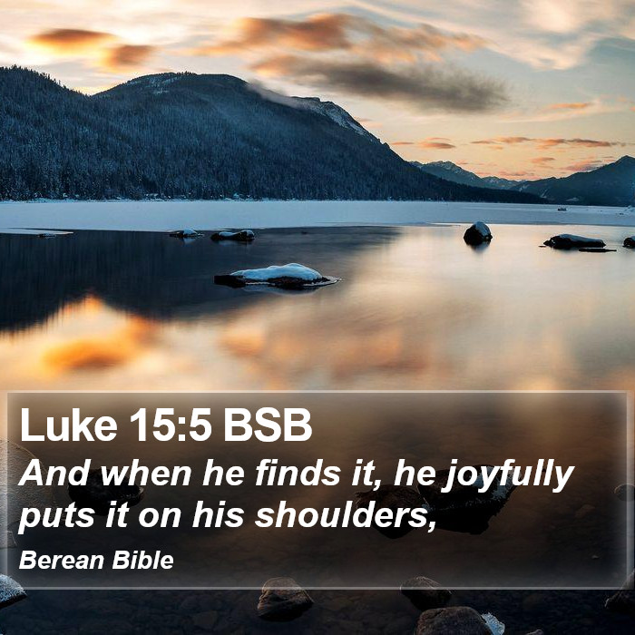 Luke 15:5 BSB Bible Study