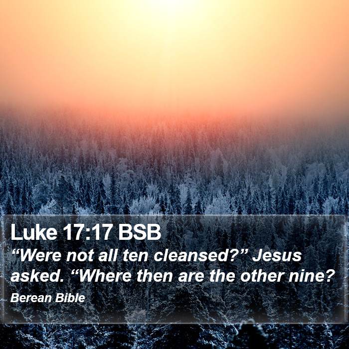 Luke 17:17 BSB Bible Study