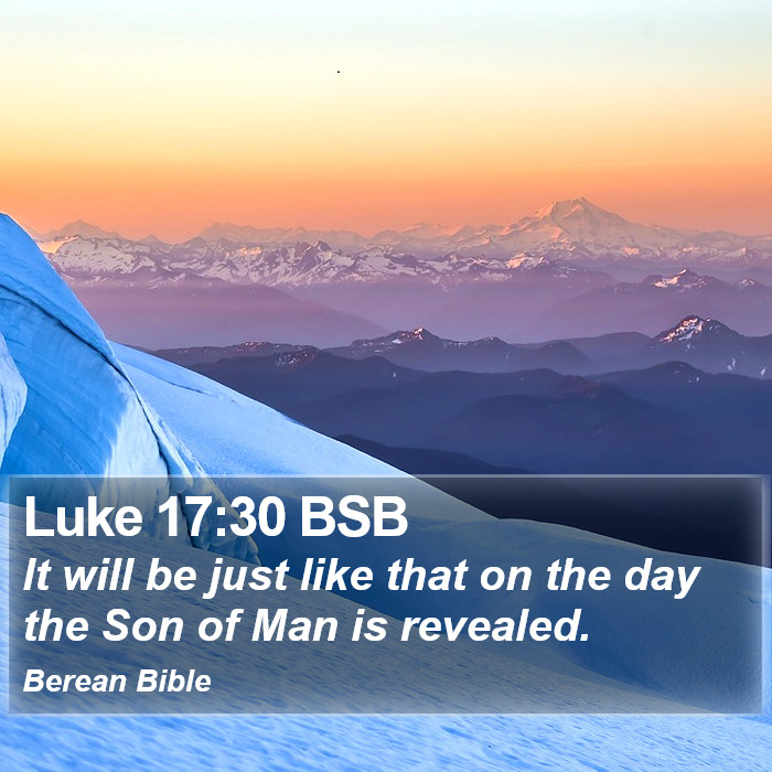 Luke 17:30 BSB Bible Study