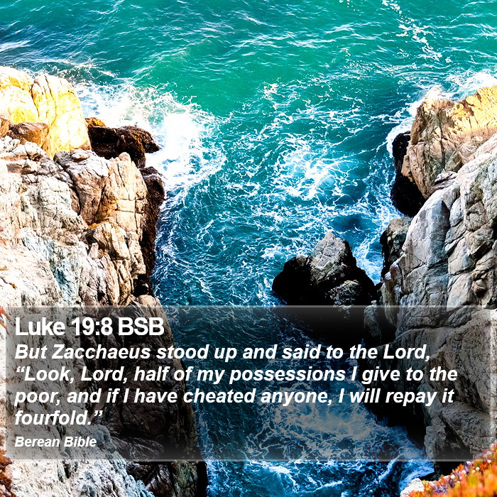 Luke 19:8 BSB Bible Study