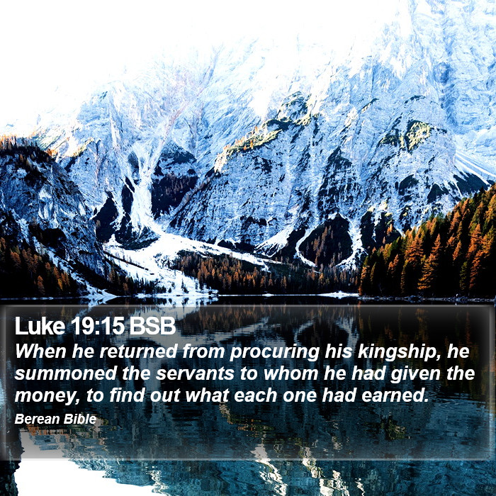 Luke 19:15 BSB Bible Study