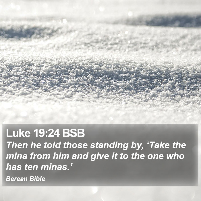 Luke 19:24 BSB Bible Study