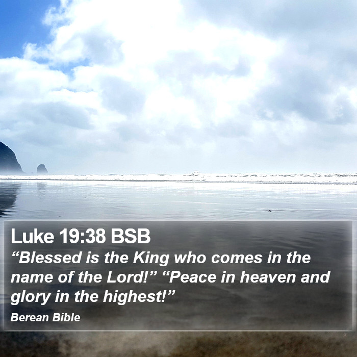 Luke 19:38 BSB Bible Study