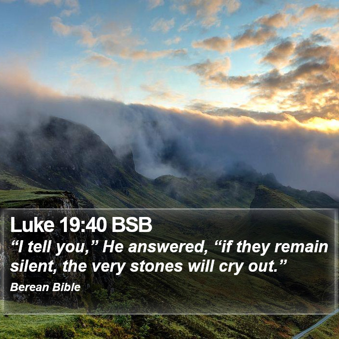 Luke 19:40 BSB Bible Study