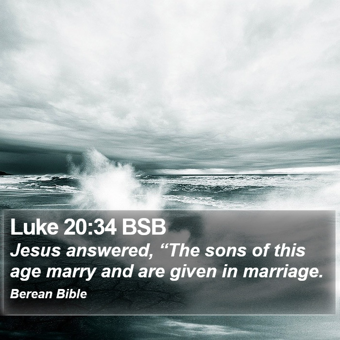 Luke 20:34 BSB Bible Study