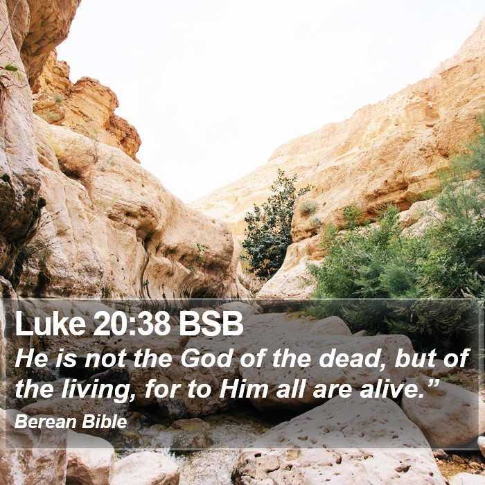 Luke 20:38 BSB Bible Study