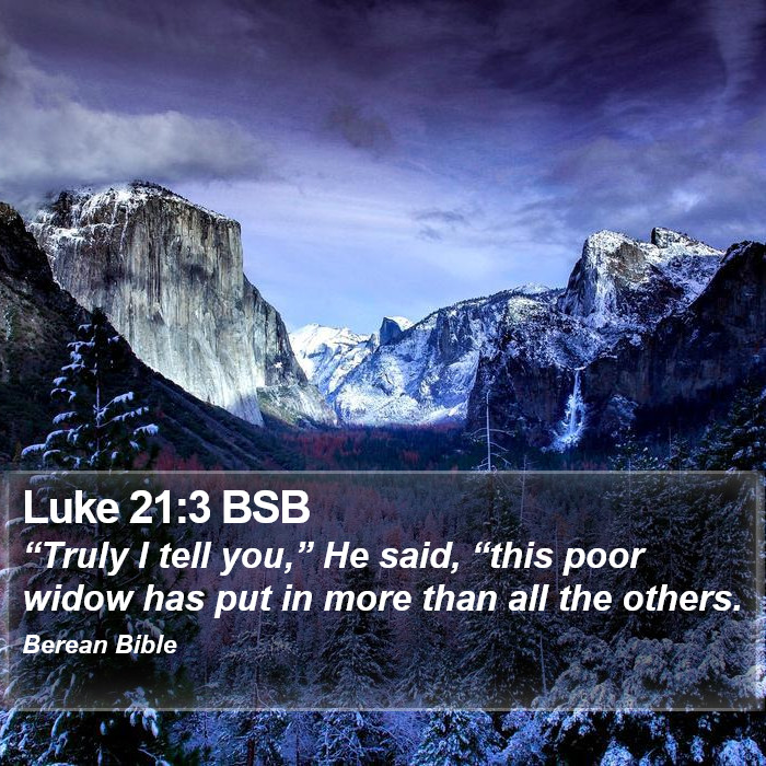 Luke 21:3 BSB Bible Study