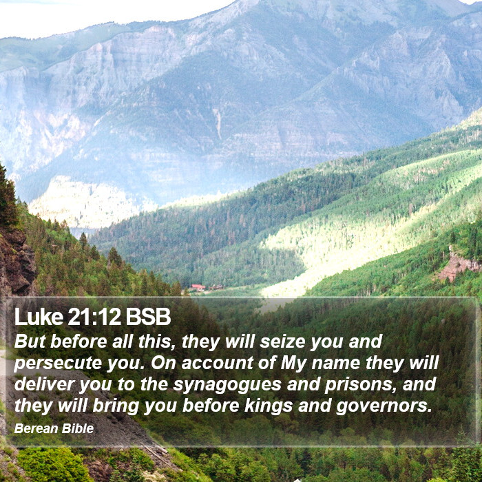 Luke 21:12 BSB Bible Study