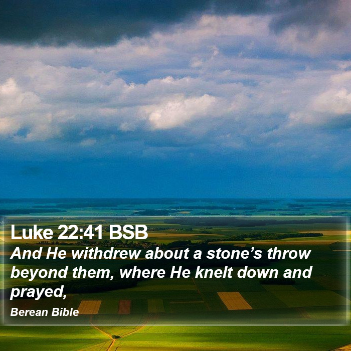 Luke 22:41 BSB Bible Study