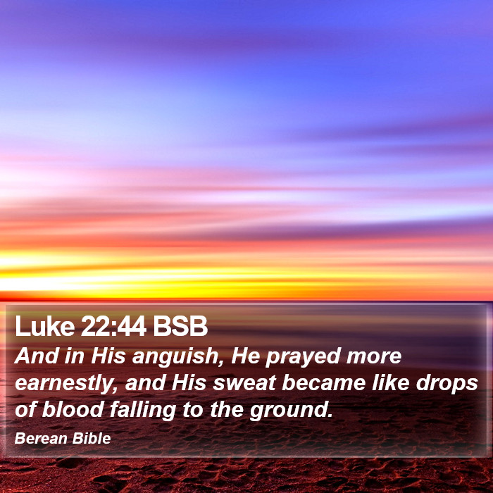 Luke 22:44 BSB Bible Study