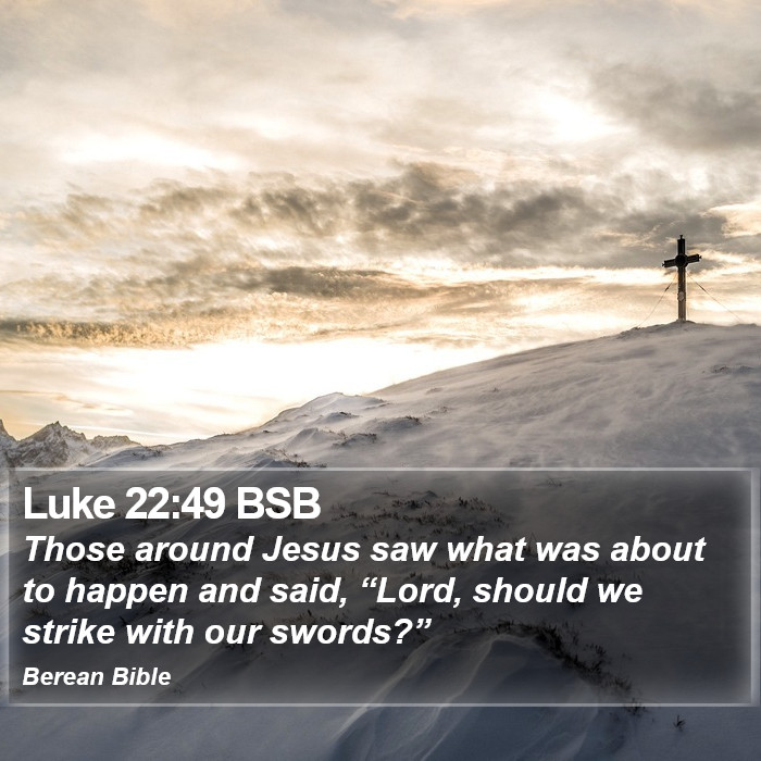 Luke 22:49 BSB Bible Study