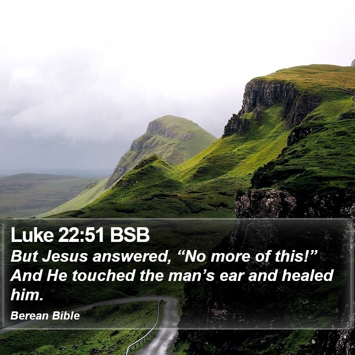 Luke 22:51 BSB Bible Study