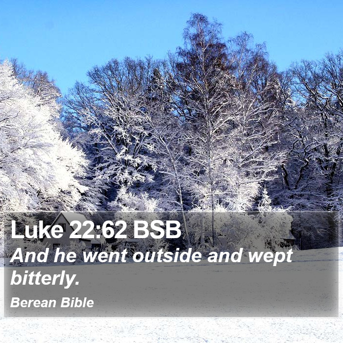 Luke 22:62 BSB Bible Study