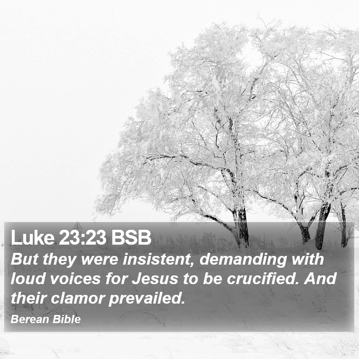 Luke 23:23 BSB Bible Study