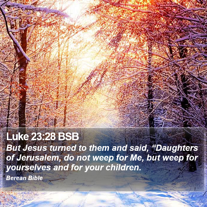 Luke 23:28 BSB Bible Study