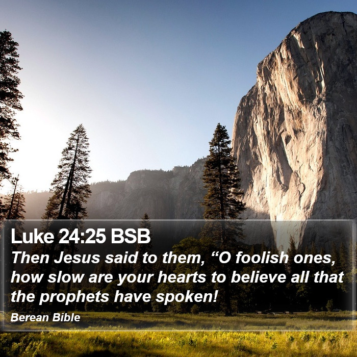 Luke 24:25 BSB Bible Study