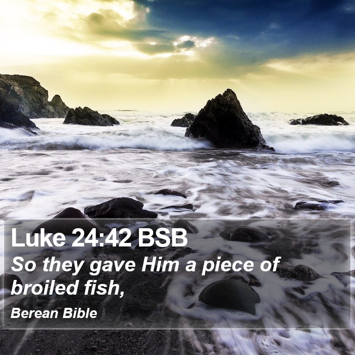 Luke 24:42 BSB Bible Study