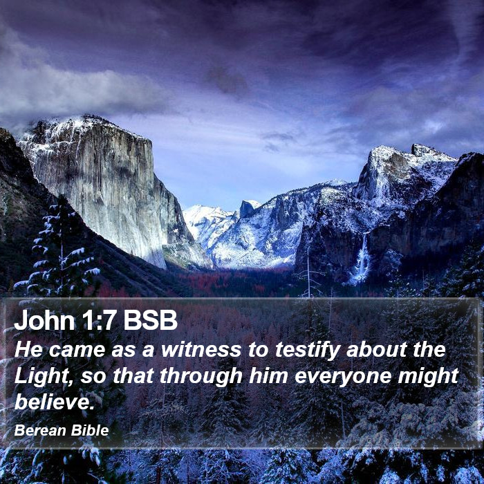 John 1:7 BSB Bible Study