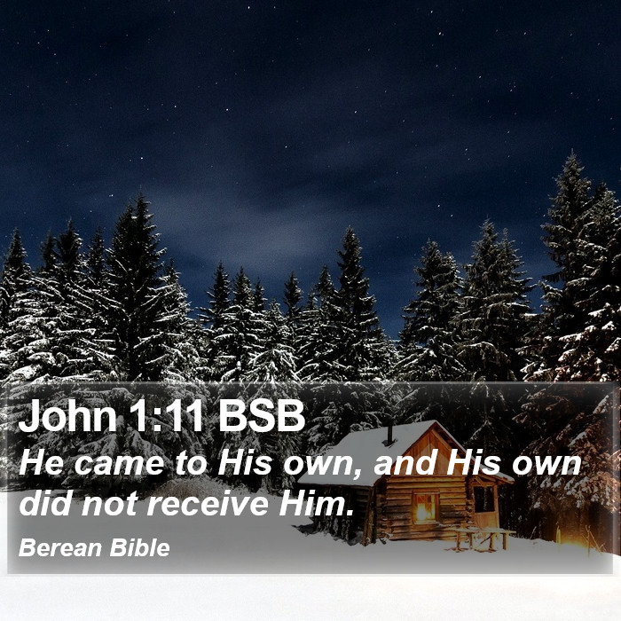 John 1:11 BSB Bible Study