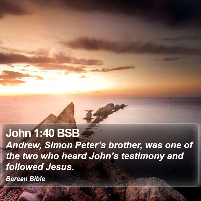 John 1:40 BSB Bible Study