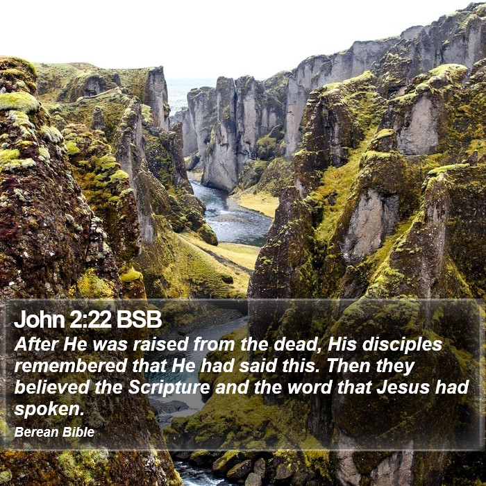 John 2:22 BSB Bible Study