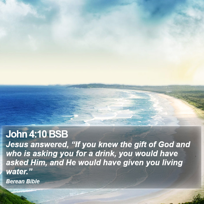 John 4:10 BSB Bible Study