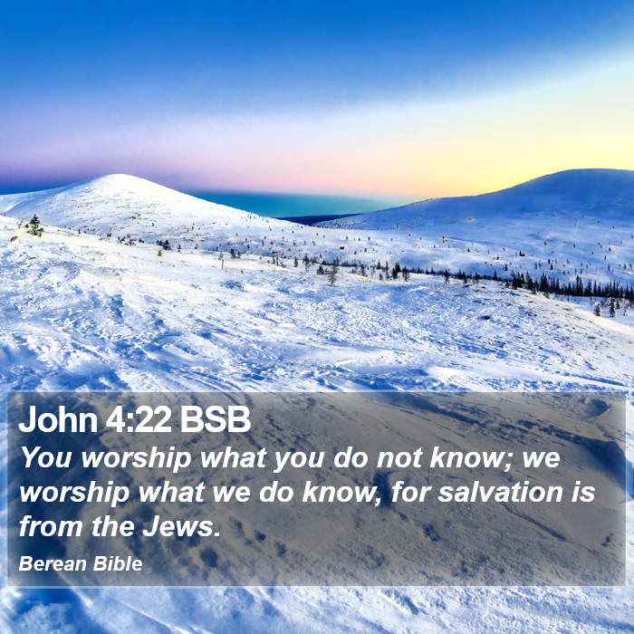 John 4:22 BSB Bible Study