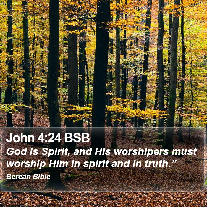 John 4:24 BSB Bible Study