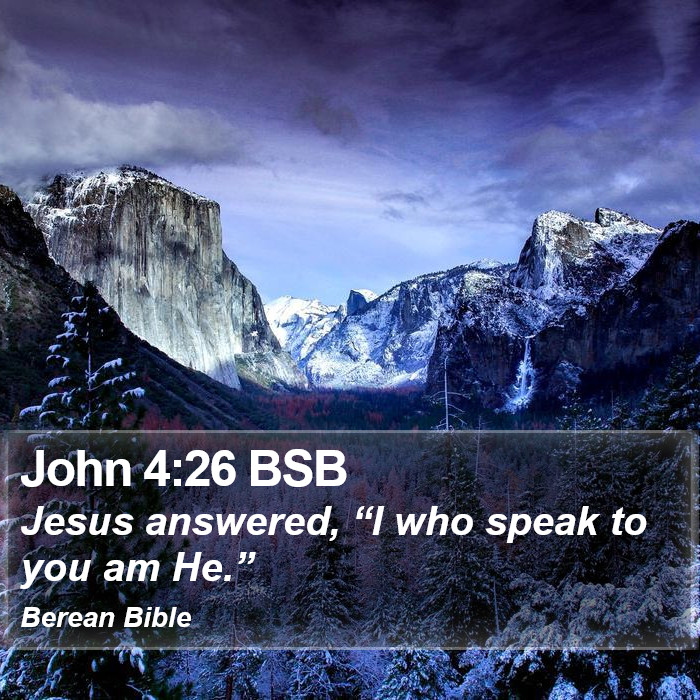 John 4:26 BSB Bible Study