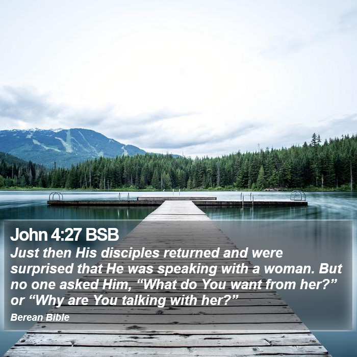 John 4:27 BSB Bible Study