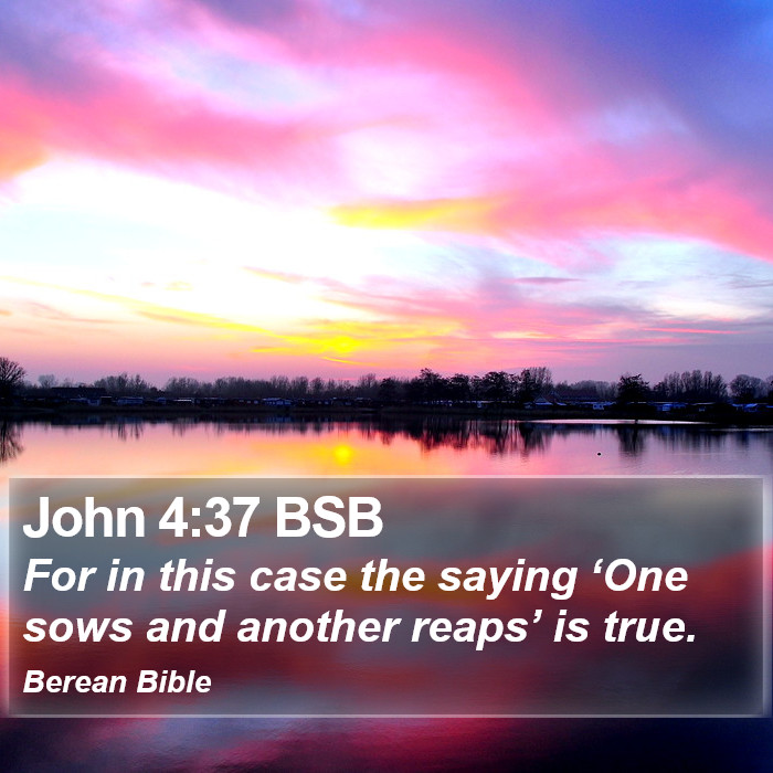 John 4:37 BSB Bible Study