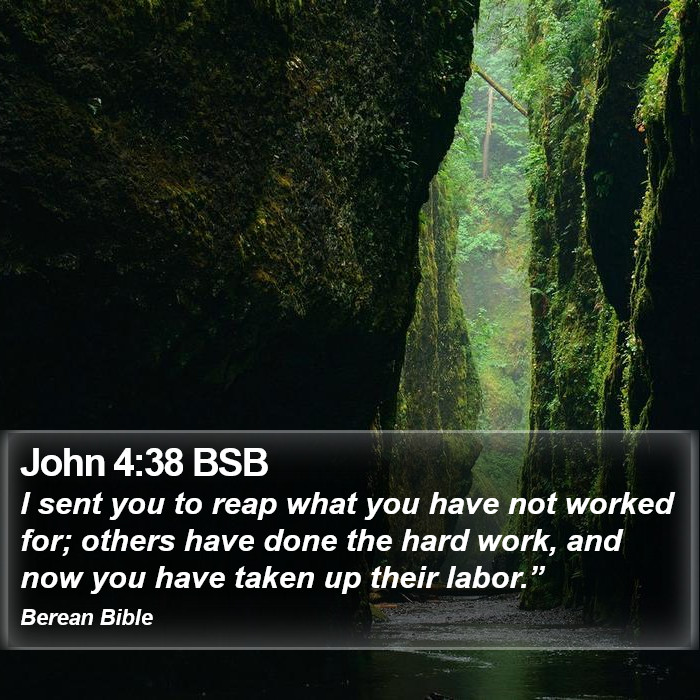 John 4:38 BSB Bible Study