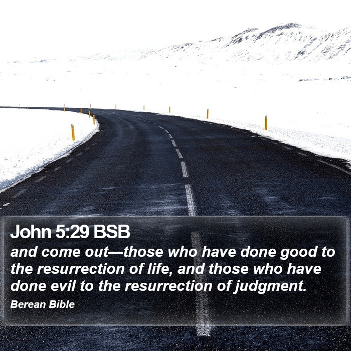 John 5:29 BSB Bible Study