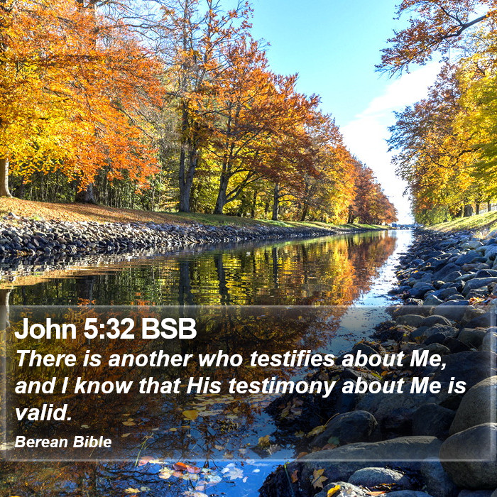 John 5:32 BSB Bible Study