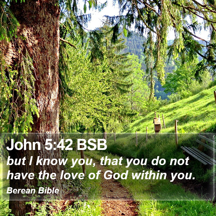 John 5:42 BSB Bible Study