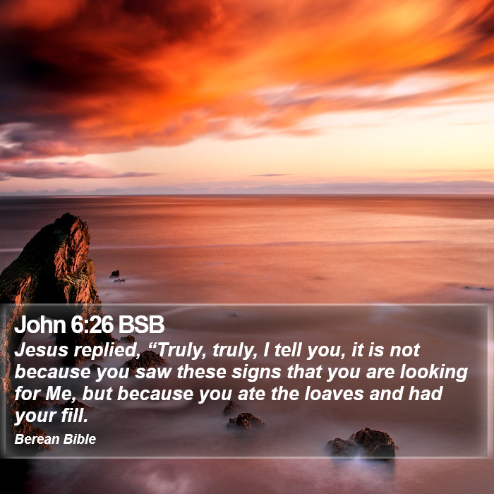 John 6:26 BSB Bible Study