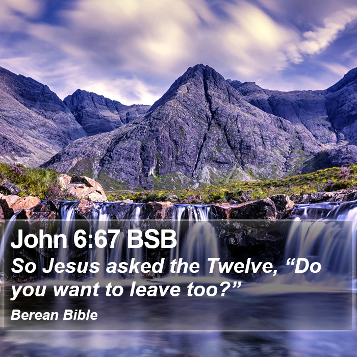 John 6:67 BSB Bible Study