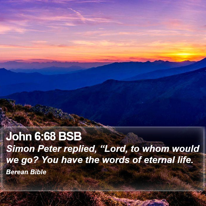 John 6:68 BSB Bible Study