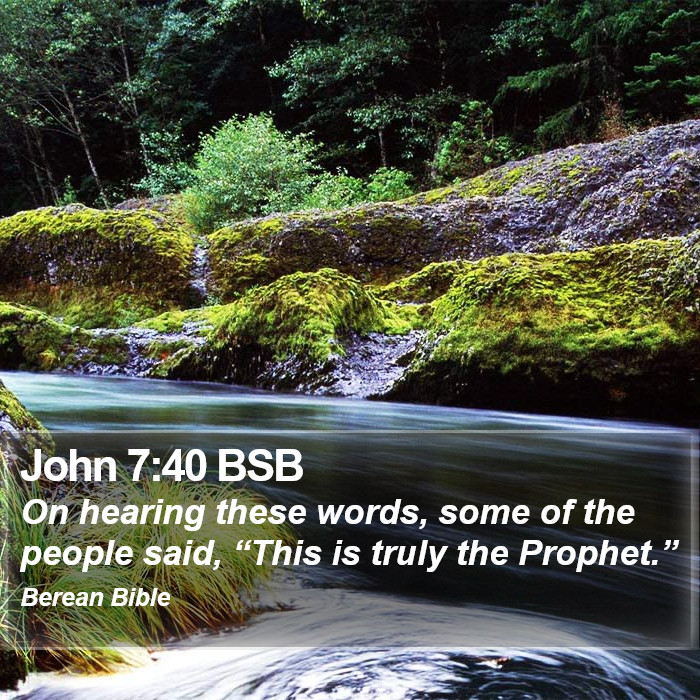 John 7:40 BSB Bible Study