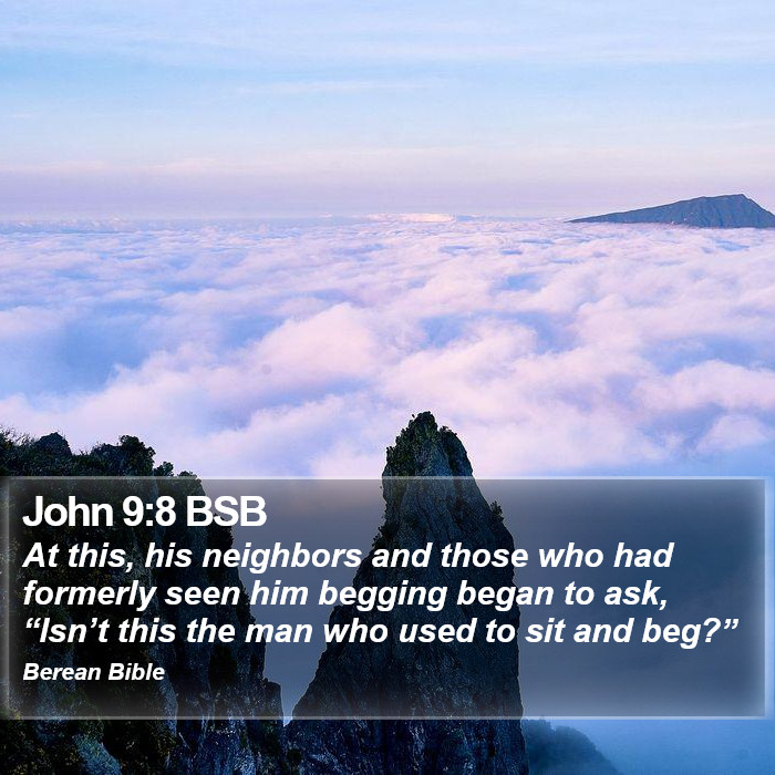 John 9:8 BSB Bible Study