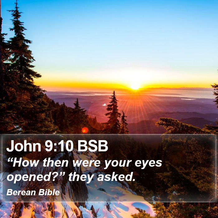 John 9:10 BSB Bible Study