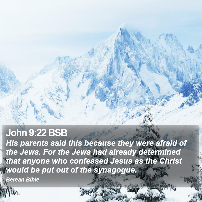 John 9:22 BSB Bible Study