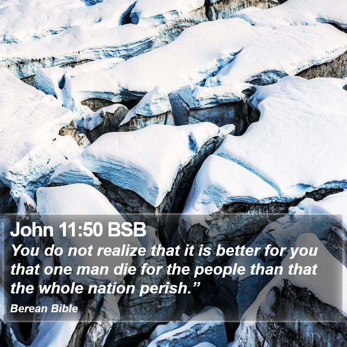 John 11:50 BSB Bible Study