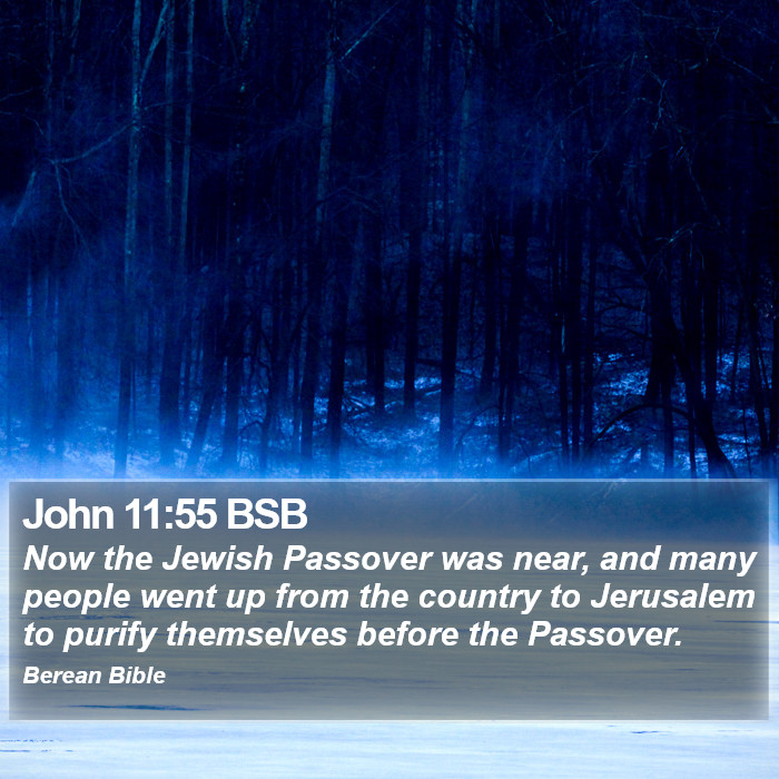 John 11:55 BSB Bible Study