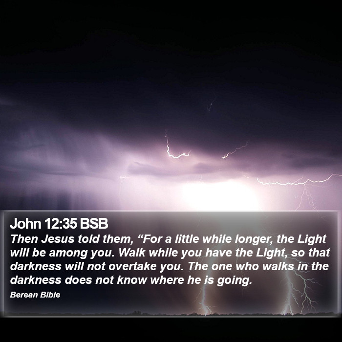 John 12:35 BSB Bible Study