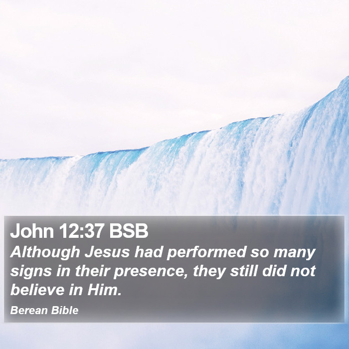 John 12:37 BSB Bible Study