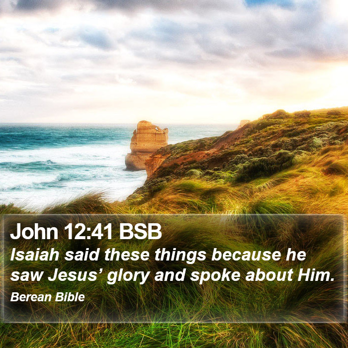 John 12:41 BSB Bible Study